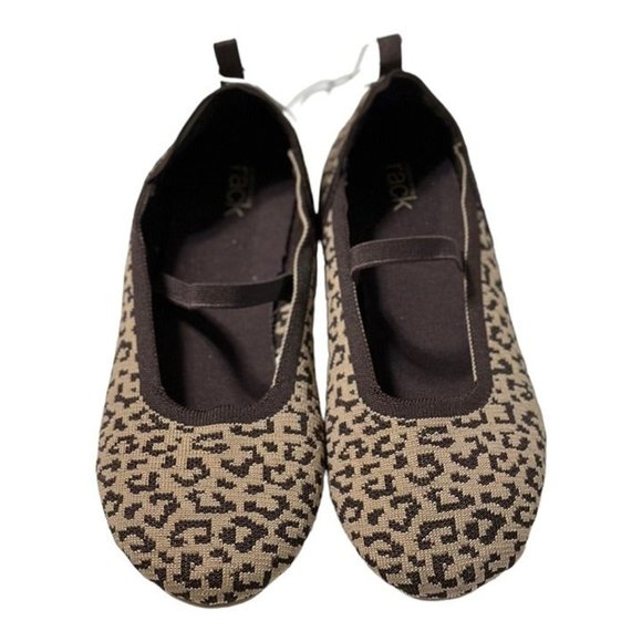 NWOT Nordstrom Rack Girls Leopard Flats - Picture 3 of 7